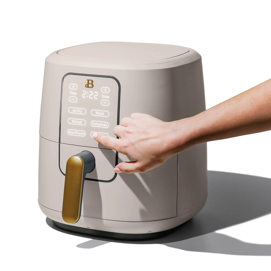 6 Qt Air Fryer with Touch-Activated Display, Porcini Taupe E82755