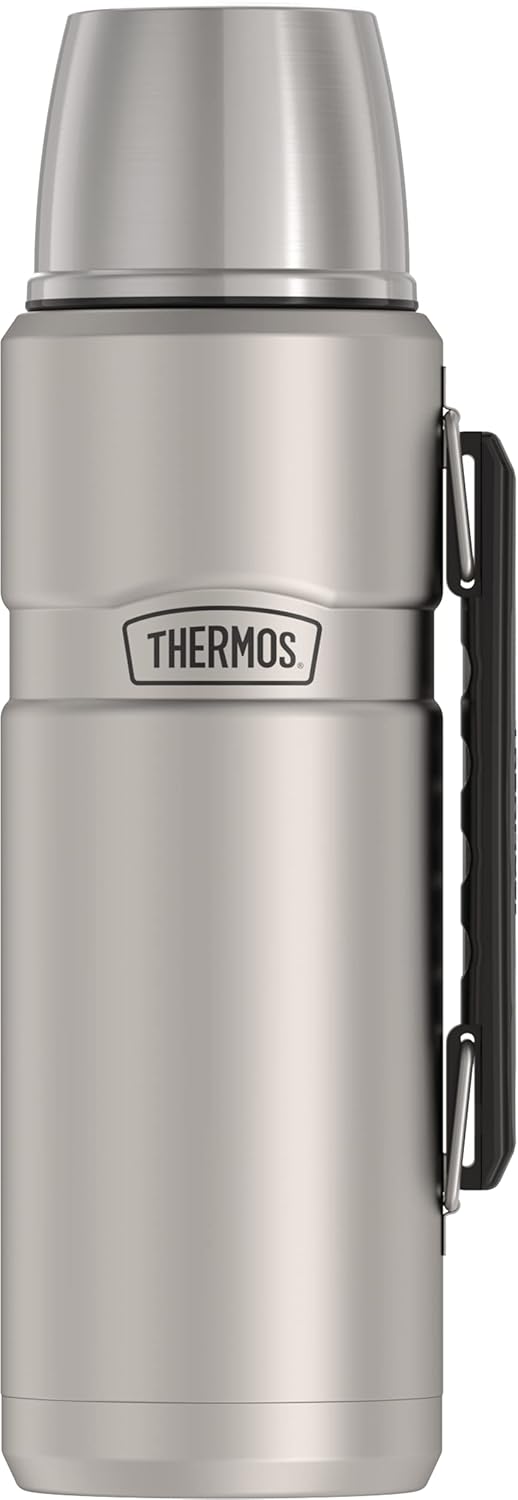 40 Ounce Vacuum-Insulated Stainless Steel Beverage Bottle and 16 Ounce Travel Mug Q385