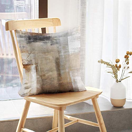 Brown and Grey Decorative Pillow Covers Set of 2 V55947