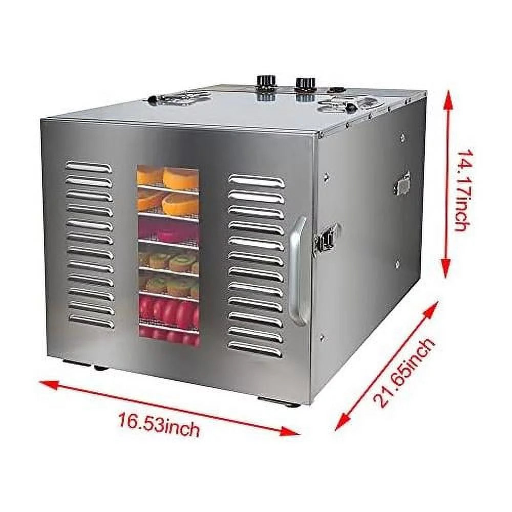 10 Trays Digital Stainless Steel Food Dehydrator F77902