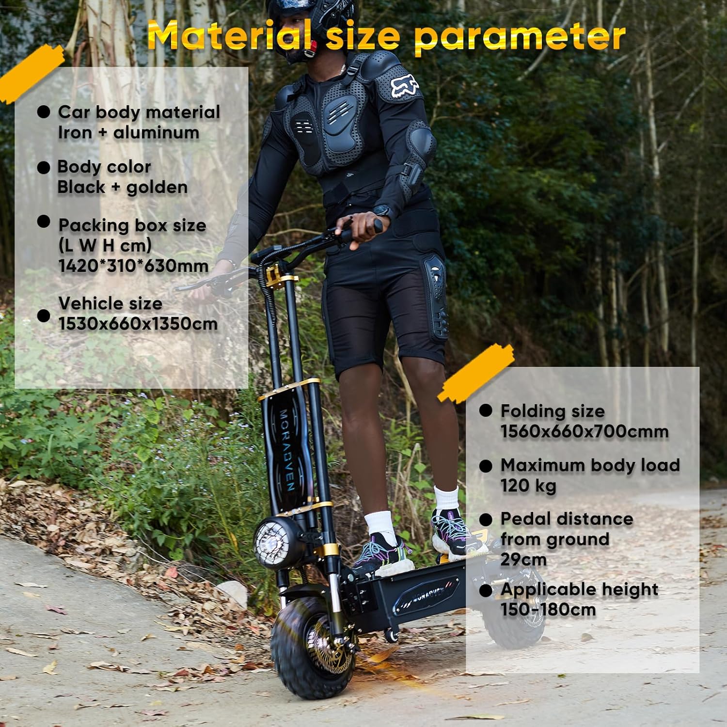 11-inch 6000W Dual Drive Electric Scooter with seat M876
