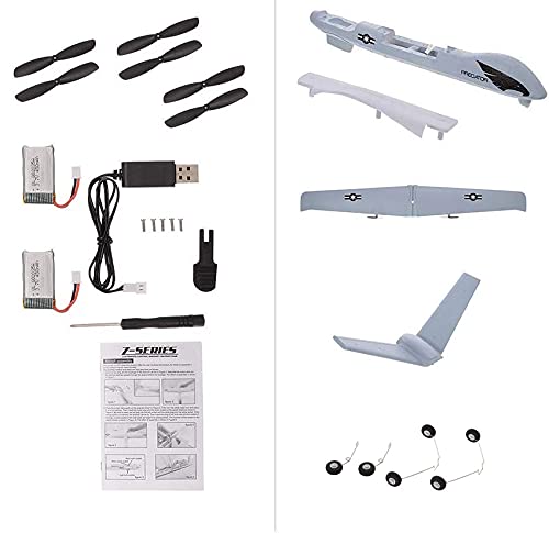 2.4Ghz 2 Channels RC Plane with 2 Batteries, Wingspan 660mm C5312