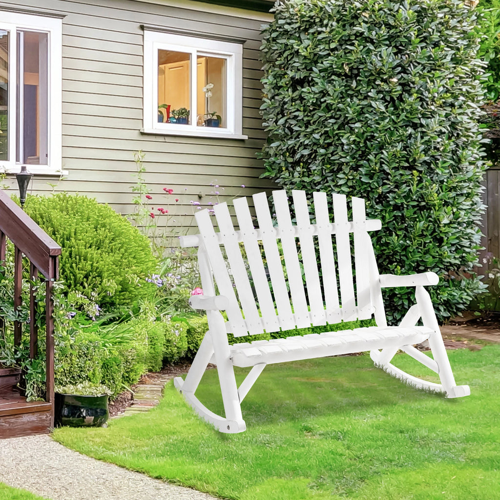 2-Person Wood Rocking Chair T40650