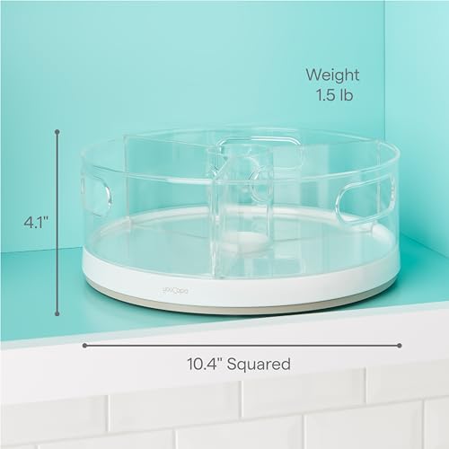 3 BPA-Free Clear Bins Rotating Storage Turntable P4651