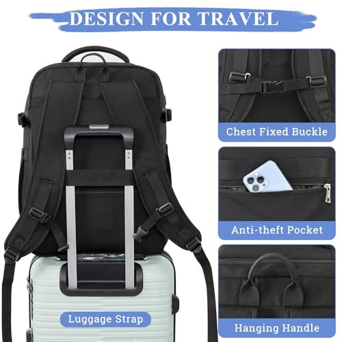 Beige 40L Waterproof Travel Backpack K460
