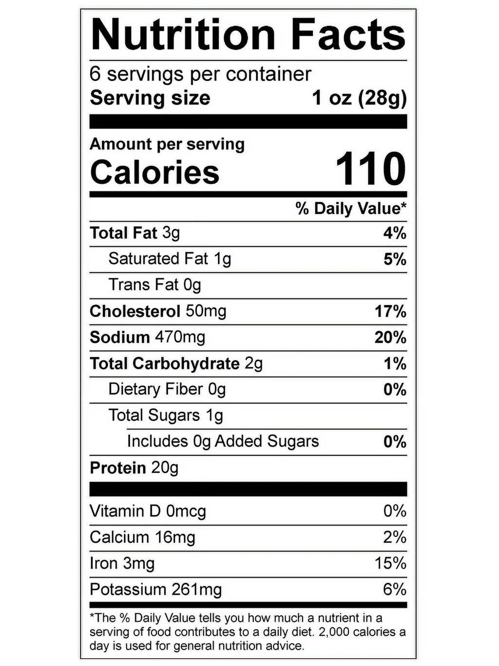 Crunchy Beef Jerky 6 OZ Z777