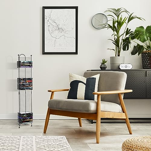 Black Steel Blu-Ray Rack J318