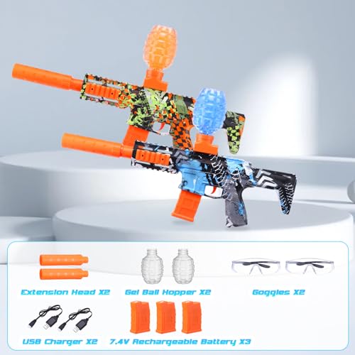 2 Pack Electric Auto Splatter Ball Toy with 600 Hopper G70314