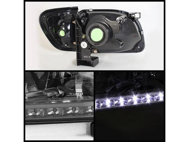 Smoked Chrome Crystal Headlights W1942