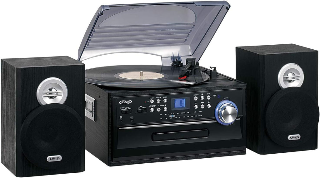 3-Speed Stereo Turntable with CD System, Cassette, and AM/FM Stereo Radio W92211
