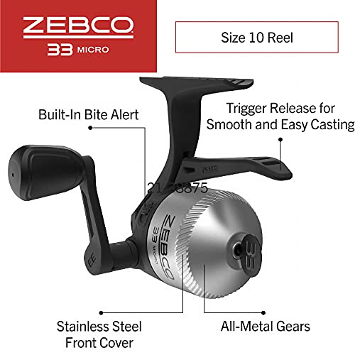 Spincast Reel and 2-Piece Fishing Rod Combo with EVA Handle M43023