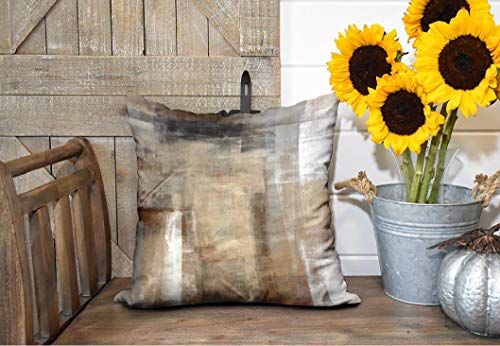 Brown and Grey Decorative Pillow Covers Set of 2 V55947