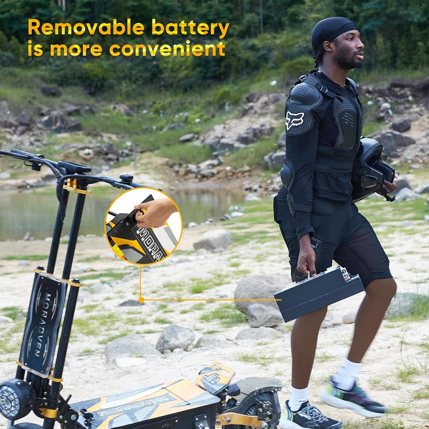 11-inch 6000W Dual Drive Electric Scooter with seat M876