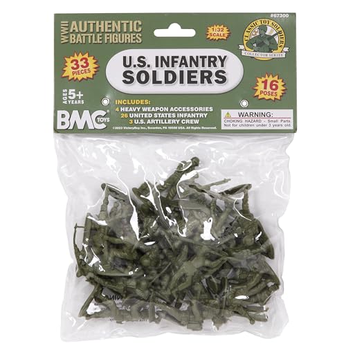 33pc OD Green Plastic Army Soldier Figures M1949