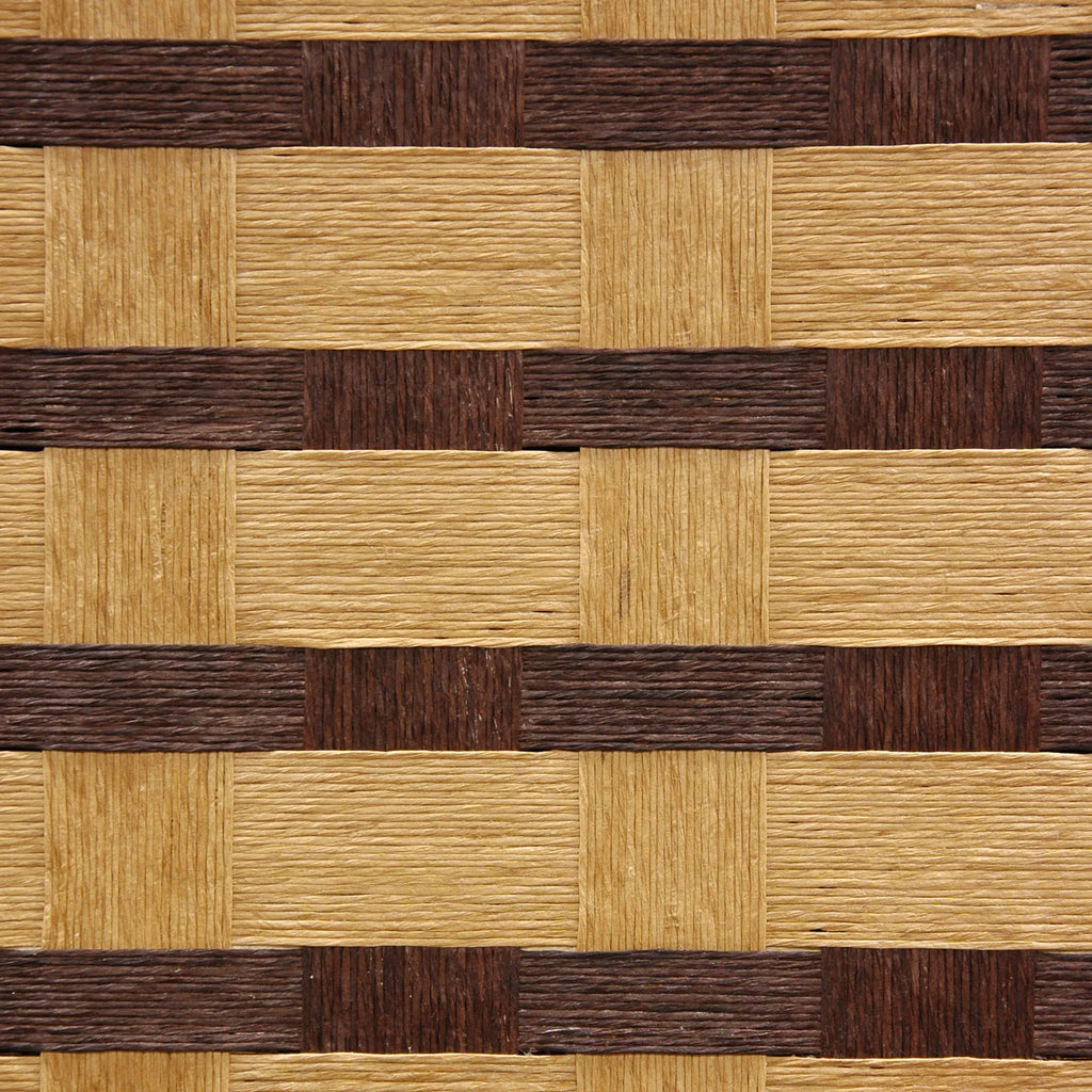 6 ft. Tall Two Tone Natural Fiber Room Divider - 4 Panel H396