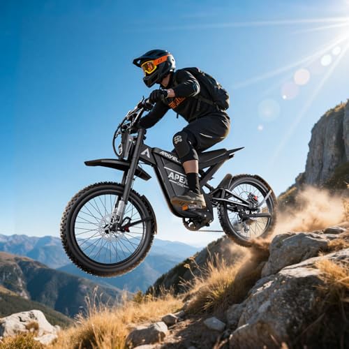 Electric Dirt Bike with 3000W Brushless Motor and 48V 30AH Battery Y480