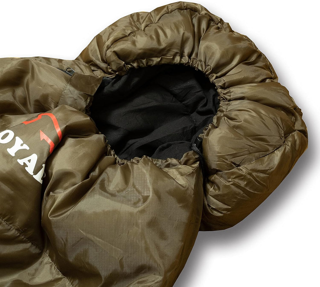 0°F Winter Sleeping Bag for Adults, Mummy Sleeping Bag with Compression Sack, XL 90.6 in Y29059