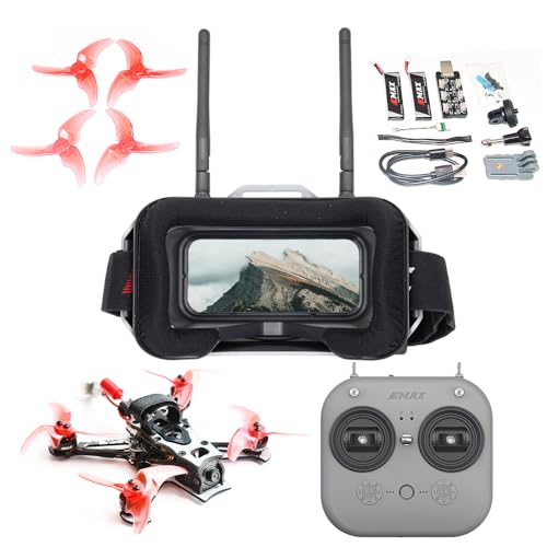RTF Kit Ready To Fly ELRS Analog FPV Drone Mini Racing Quadcopter Durable Carbon Fiber Frame with Controller and Goggles B857