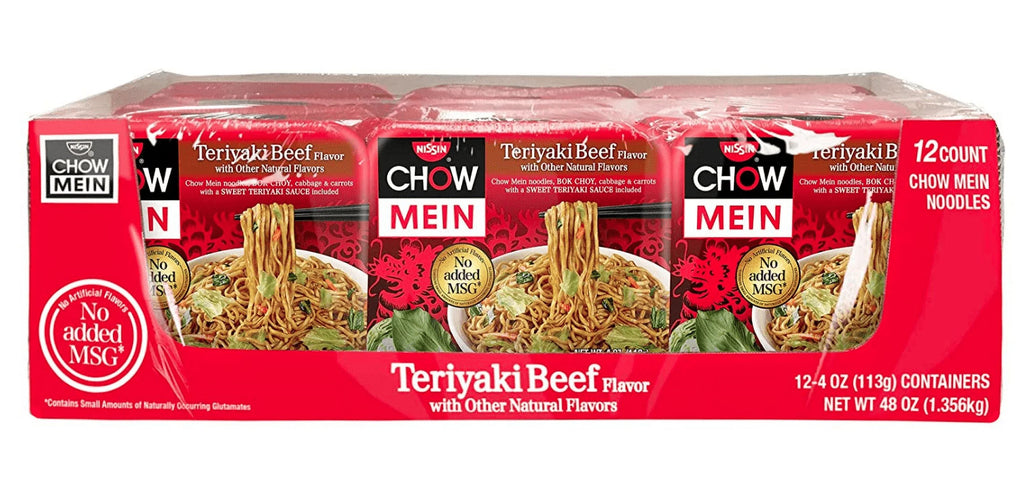 4.0 Ounce Pack of 12 Teriyaki Beef Chow Mein H216