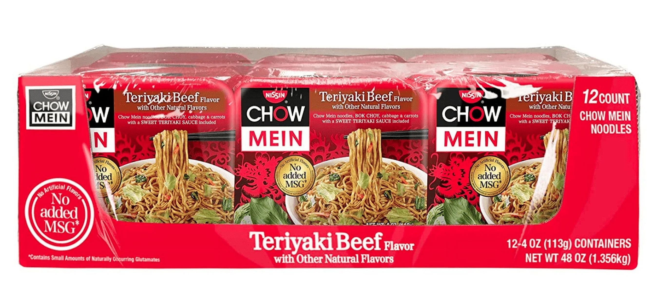 4.0 Ounce Pack of 12 Teriyaki Beef Chow Mein H216