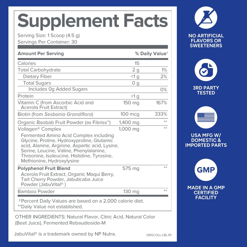 Strawberry Lemonade Multivitamin Powder Supplement with Vitamin C, Amino Acids, and Polyphenols (30 Servings) R3563