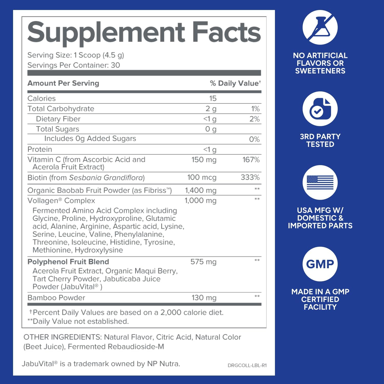 Strawberry Lemonade Multivitamin Powder Supplement with Vitamin C, Amino Acids, and Polyphenols (30 Servings) R3563