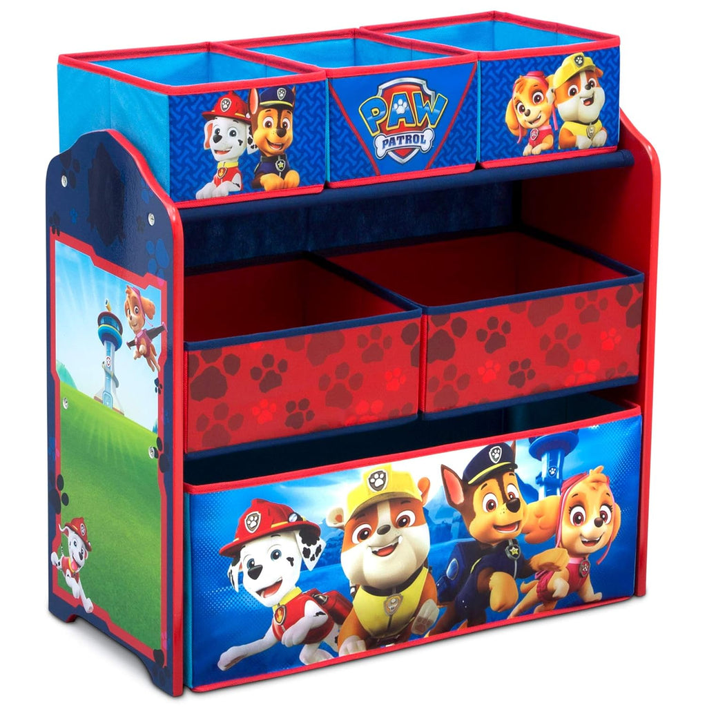 Plastic Toddler Bed with Toy Organizer L1686