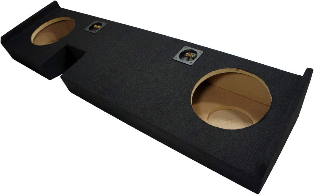 Dual 10" Custom Fit Subwoofer Box Enclosure for Ford F150 Extended Super Cab Truck Q532134