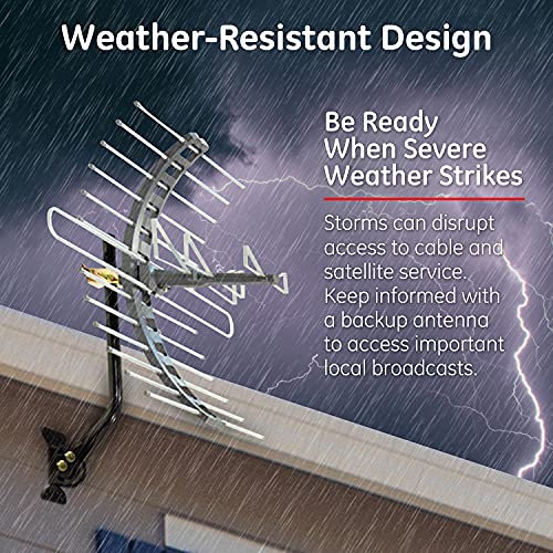 Outdoor Amplified TV Antenna with 50 ft. Coax Cable H90050