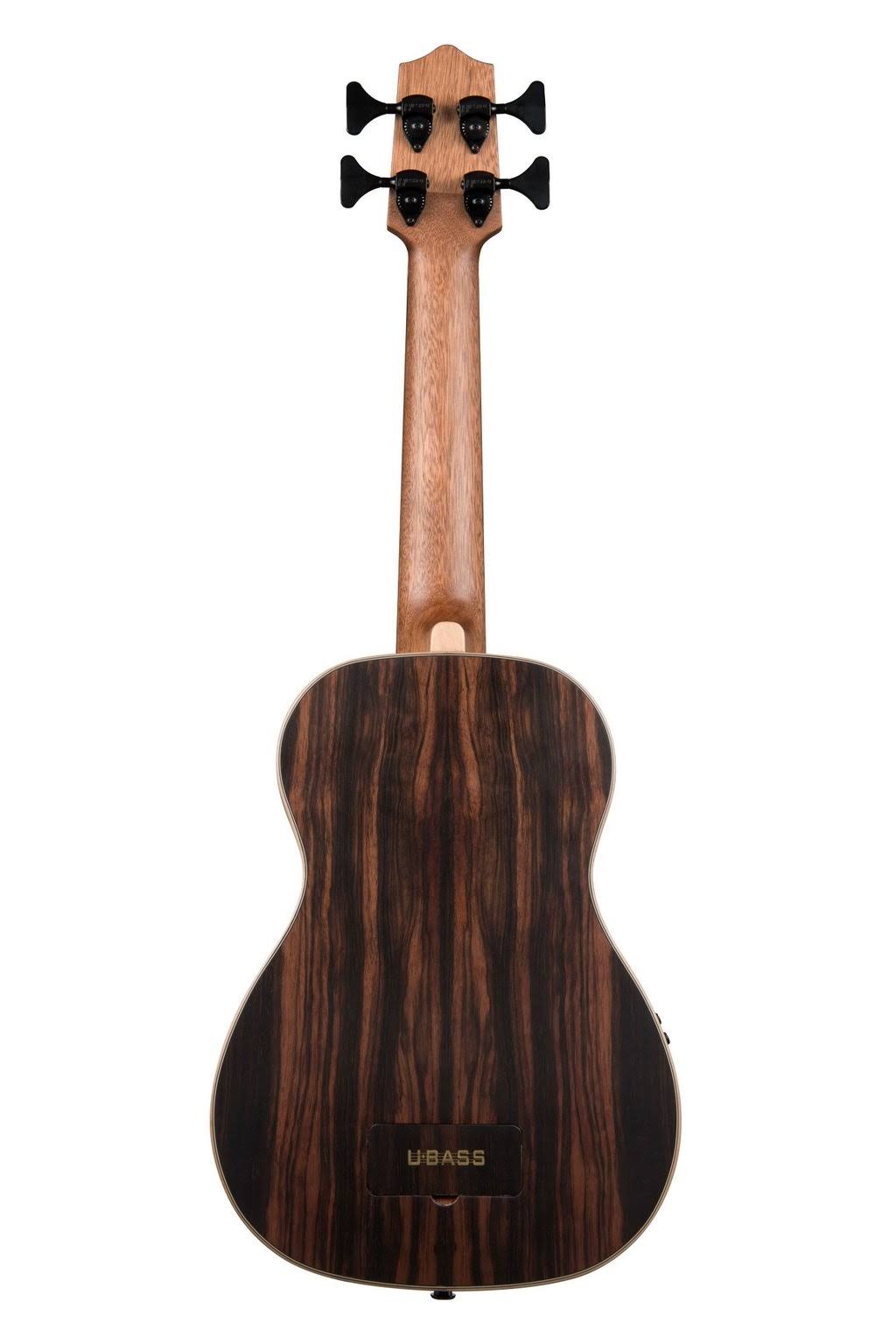 Striped Ebony Fretless Acoustic-Electric U-Bass D977