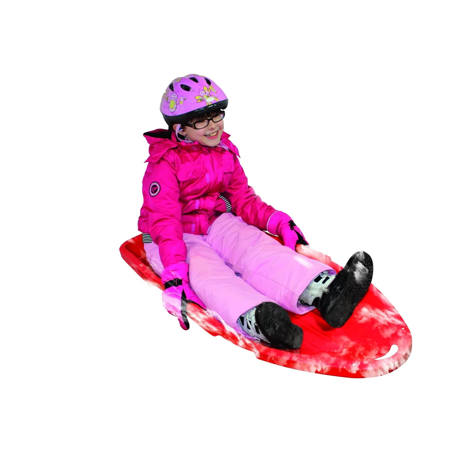 Red Two-Rider Polyresin Sled I3264