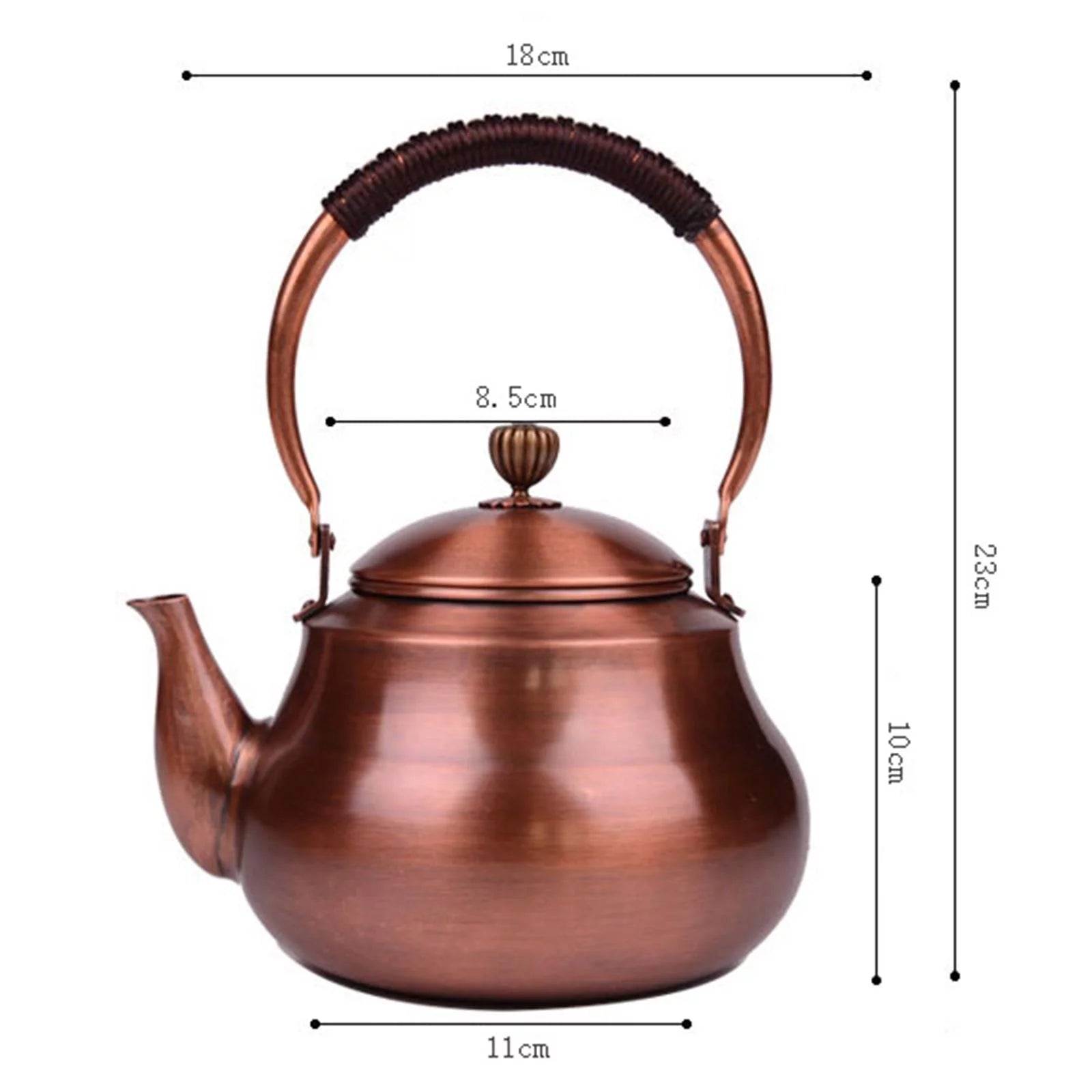 Insulated Handle Water Boiler Jug Teapot Induction Hob Camping Kettle F9545