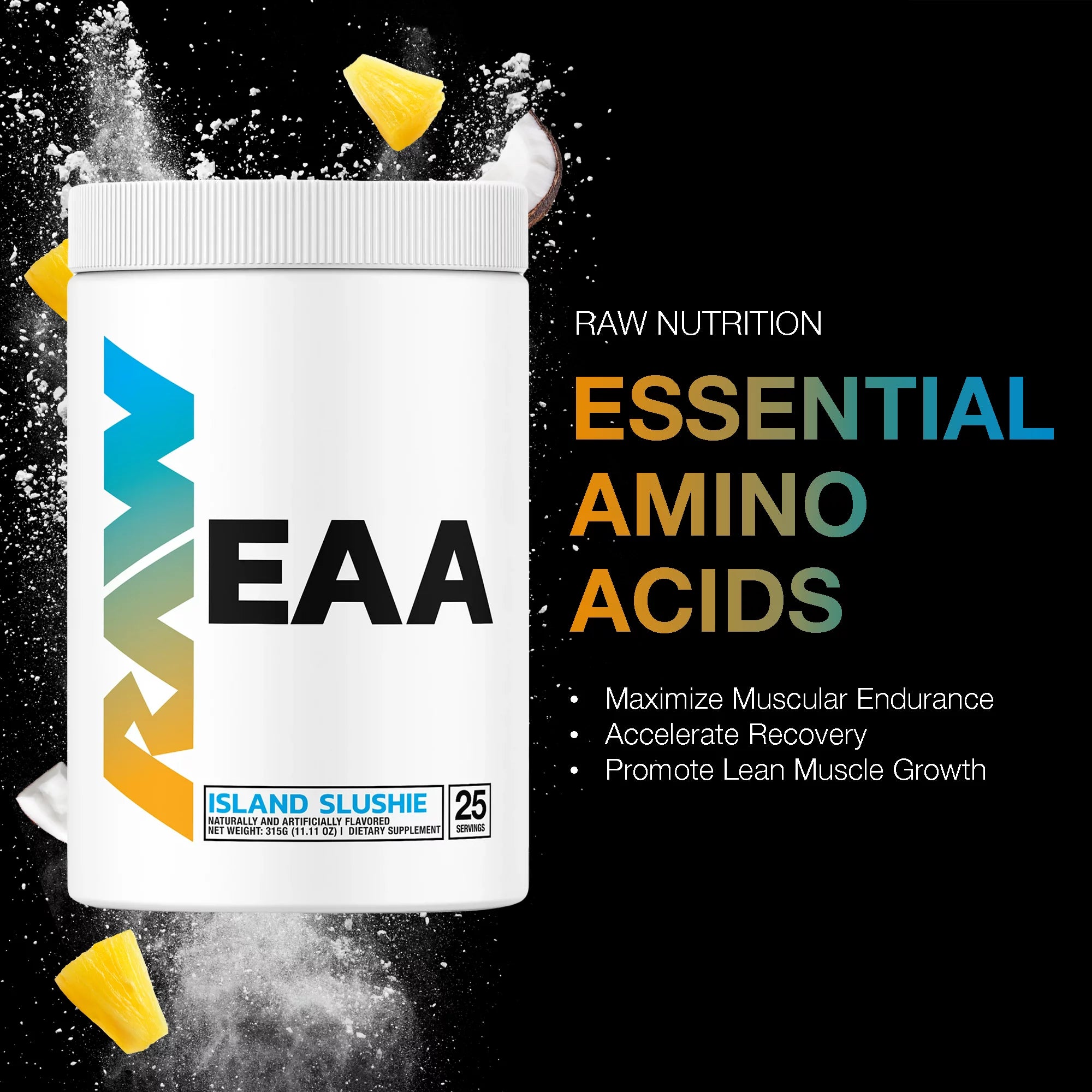 25 Servings Essential Amino Acids Powder Supplement L6459