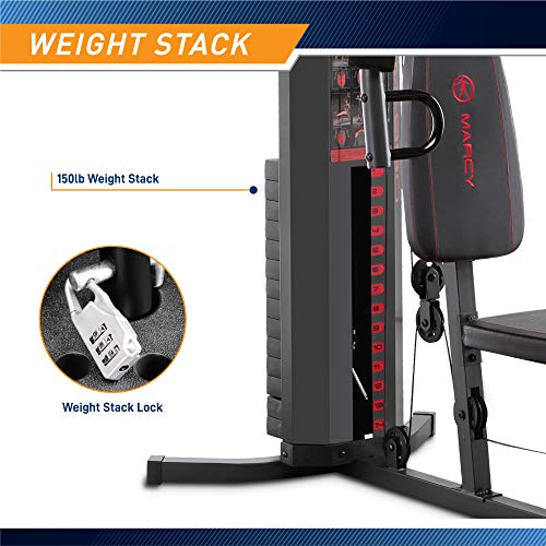 150lb Weight Stack Steel Home Gym V927