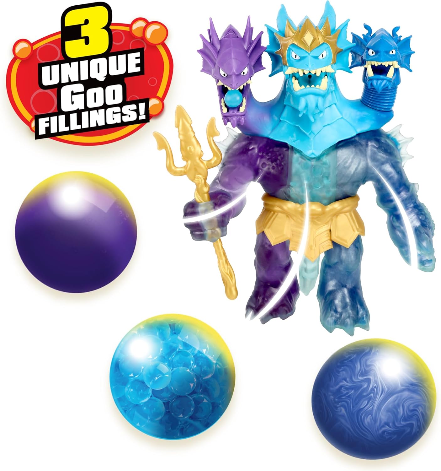 Deep Goo Sea King Hydra Figure with Triple Attack 3 in 1 Goo Power P353314