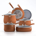 Copper 12-Inch Nonstick Induction Frying Pan with Lid W955