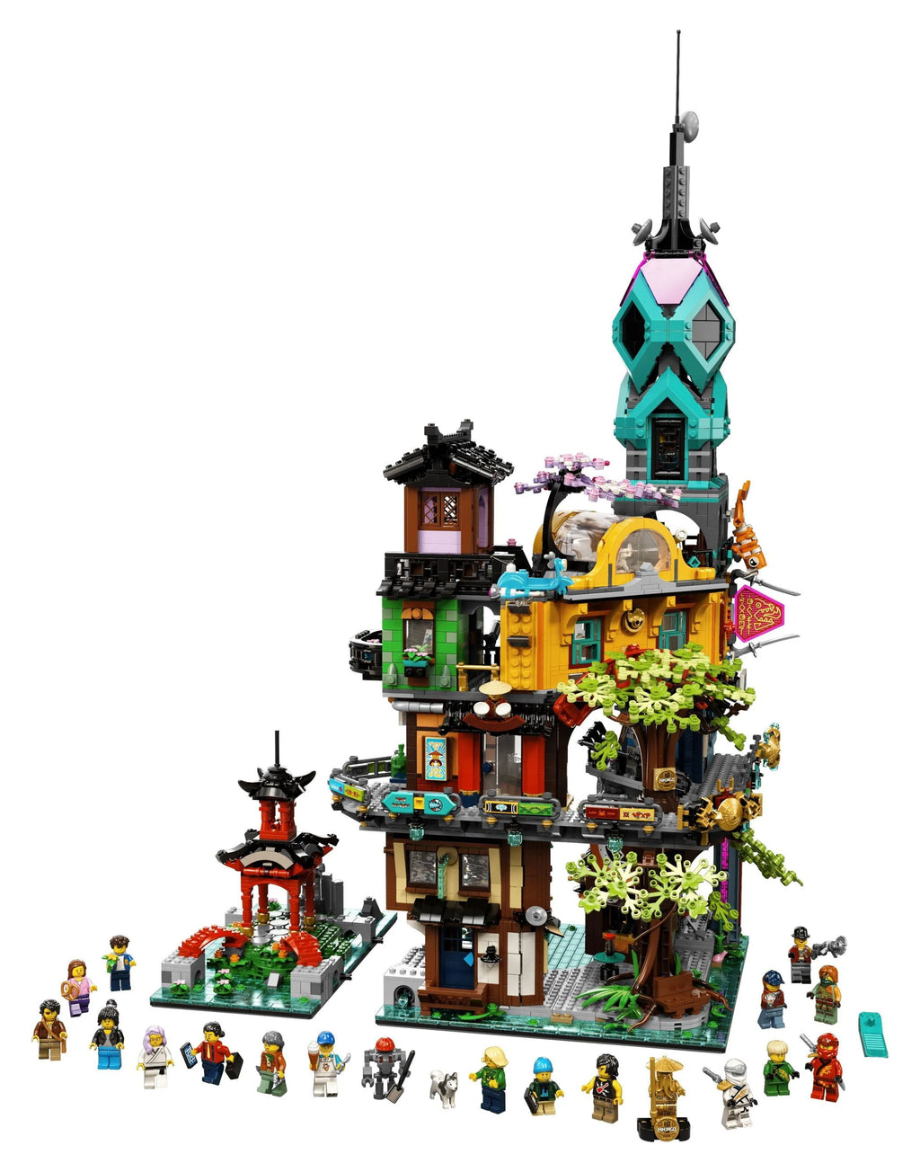 LEGO NINJAGO City Gardens Building Toy with 19 Minifigures (5,685 Pieces) I563