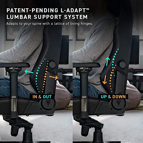 Black Leatherette Reclining Ergonomic Gaming Chair with 4D Armrests Z376