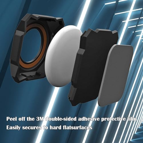 Black Waterproof Stick-On Mount Air Tag Case V870