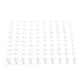 Set of 100 White Rubber Push Pins C5553