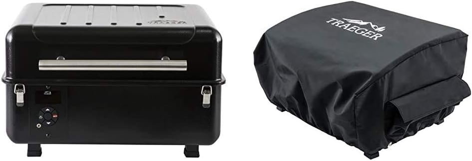 Black Portable Wood Pellet Grill and Smoker G894459