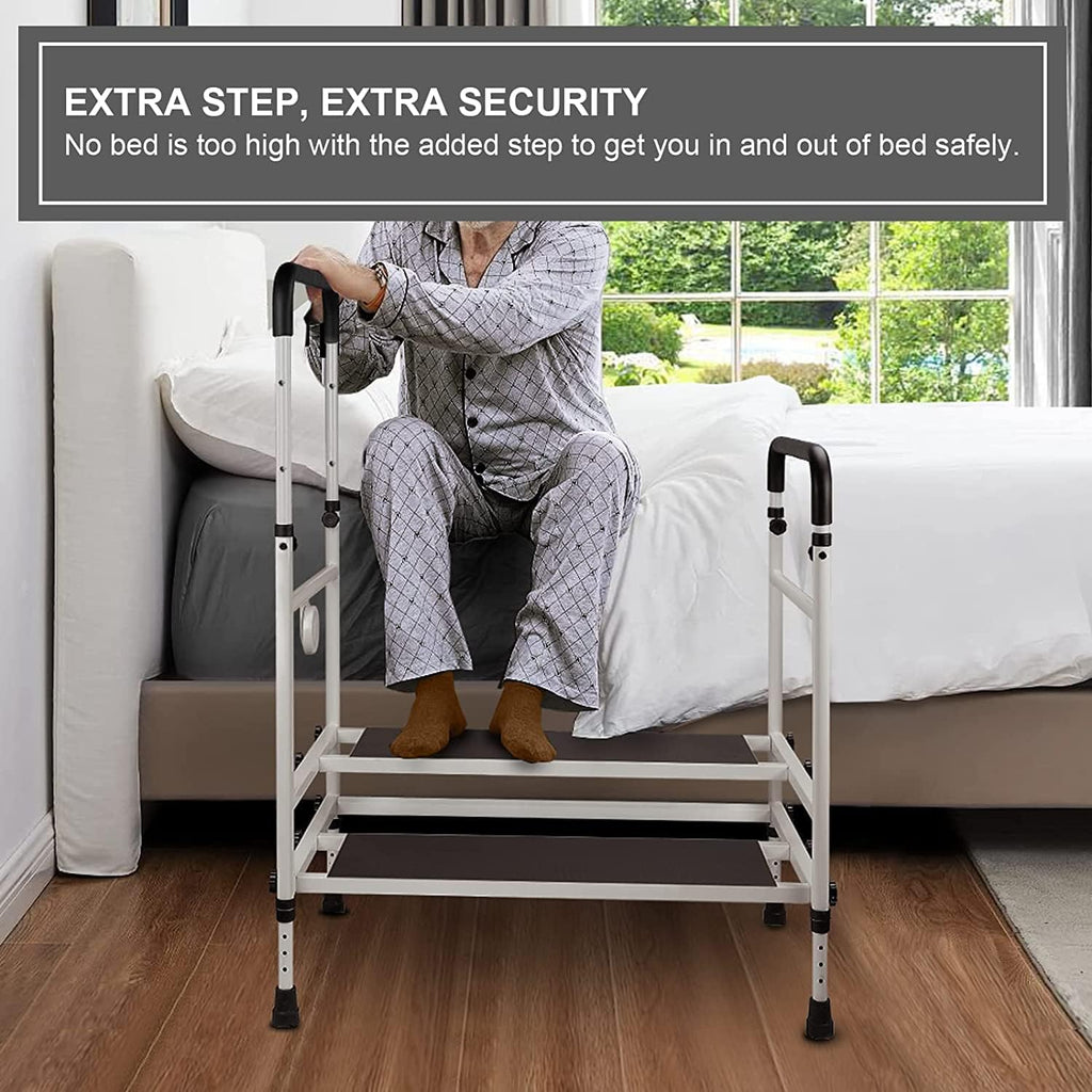 Heavy Duty Bed Rails with Adjustable Height and LED Light L16621