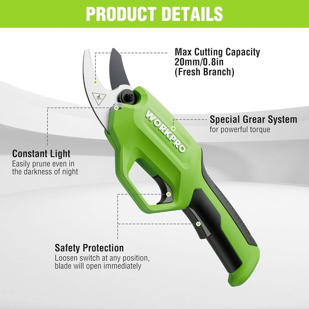 7.2V Electric Pruning Shears with Rechargeable Battery C592