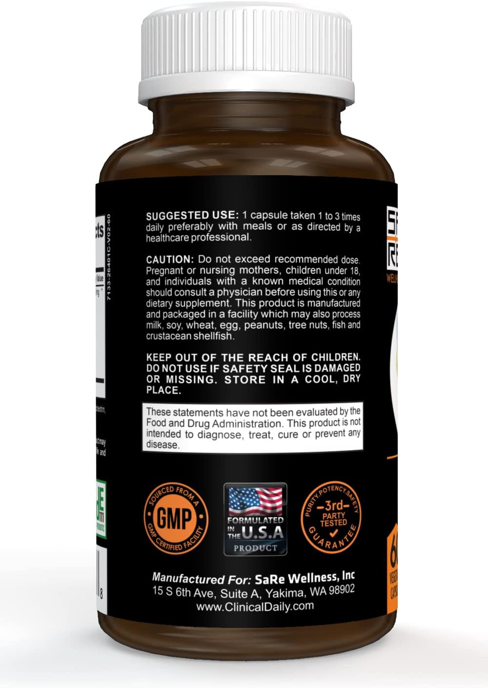 60 Vegan Capsules Bacillus Subtilis Spore Based Probiotics O119678