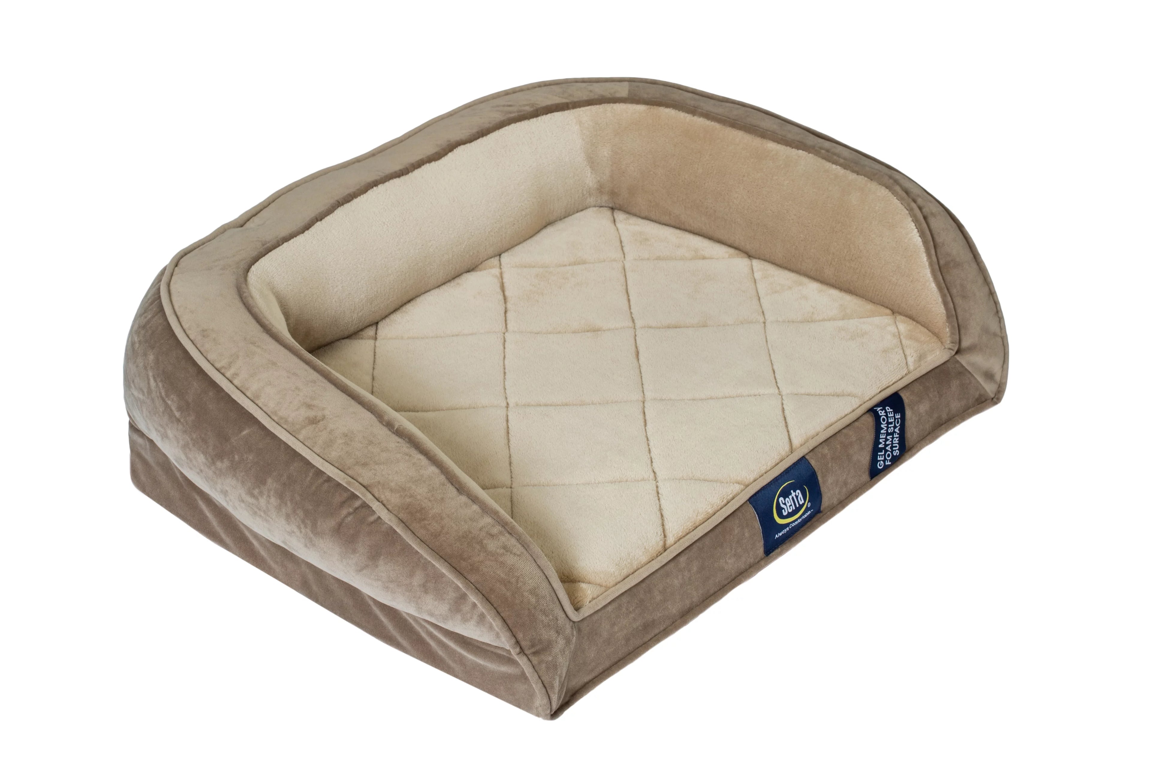 Small Brown Gel Memory Foam Dog Bed Z155578