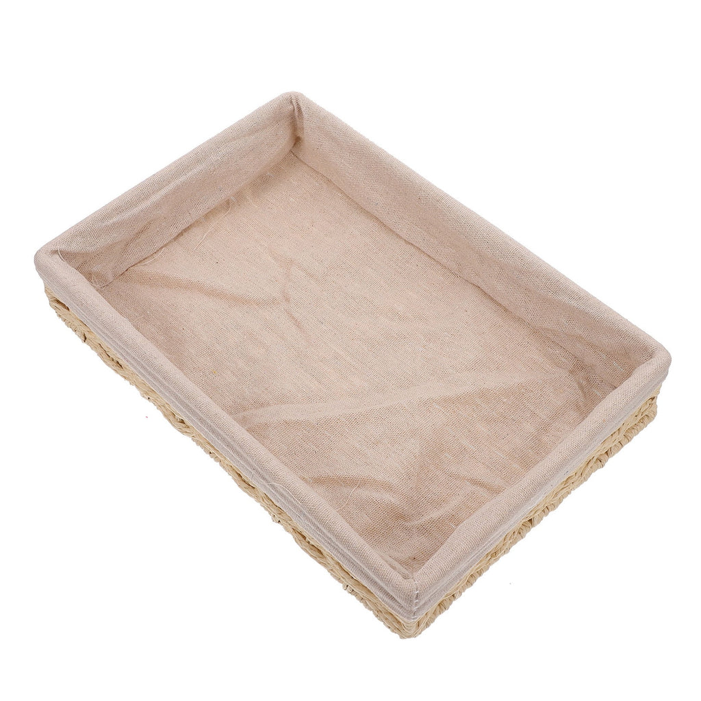 Beige Woven Rattan Storage Boxes Q1603