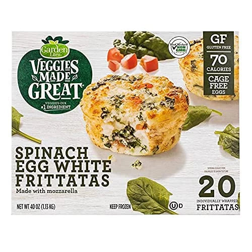 Spinach Egg White Frittatas, Pack of 2, 40 Total, Gluten-Free I14181