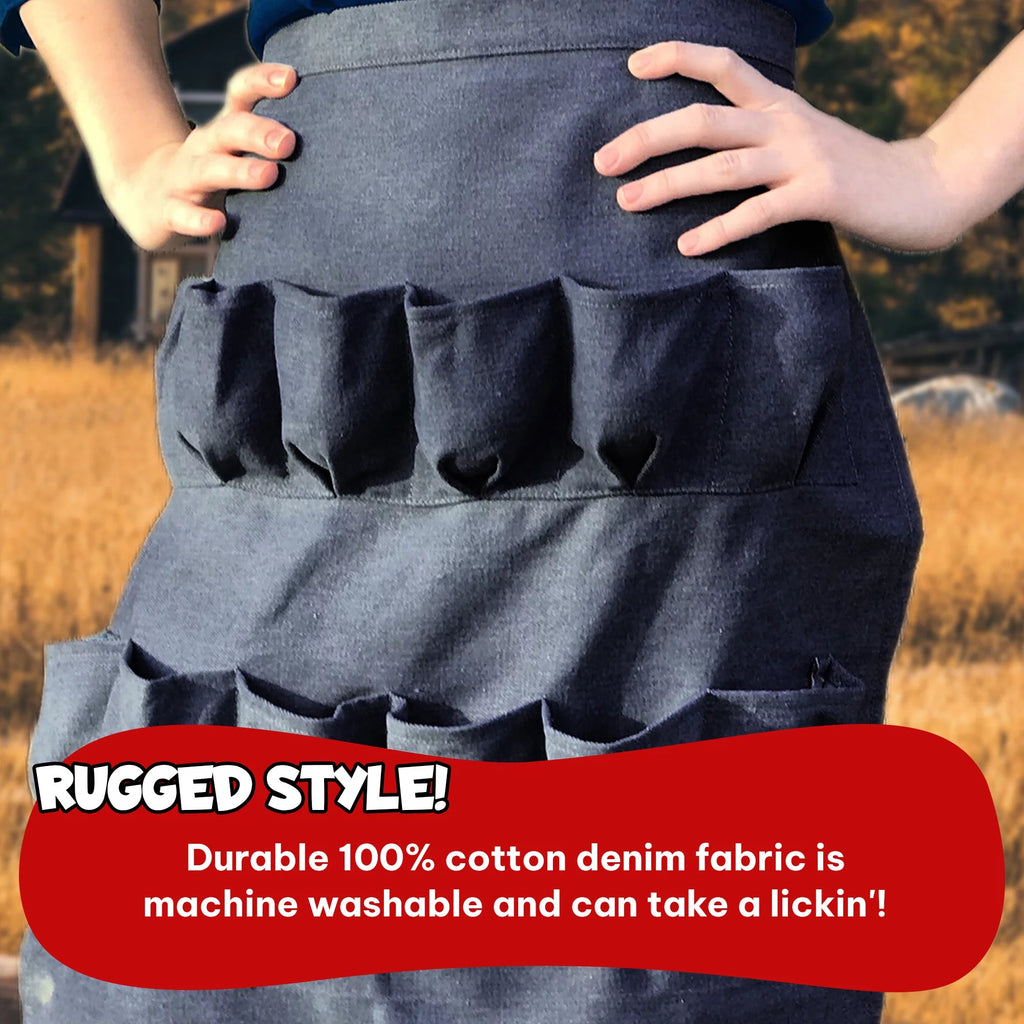 12 Pocket Denim Egg Gathering Apron L37821