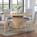 59'' Round Wood Dining Table M1979