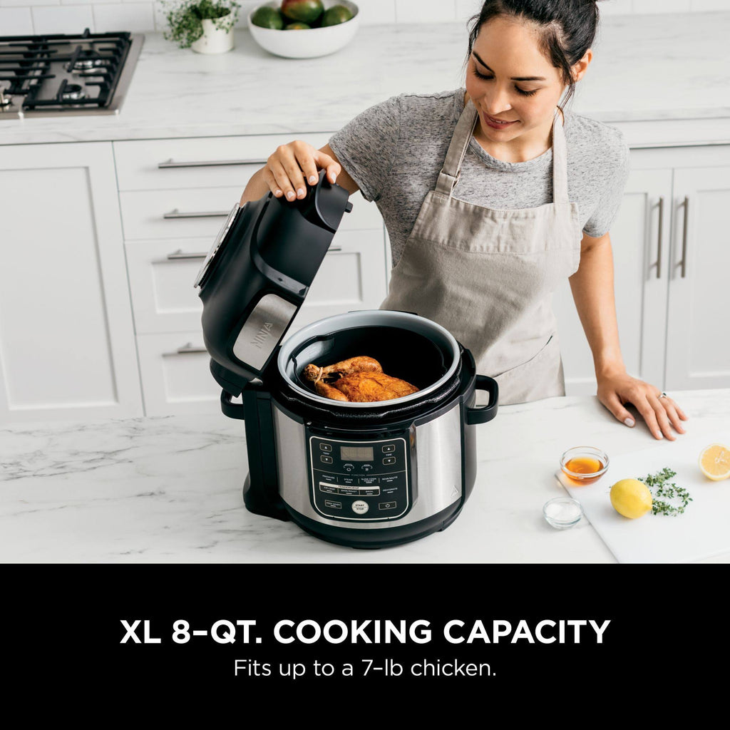 8 Quart Stainless Pressure Cooker Air Fryer Multicooker U870948